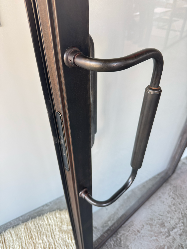 Custom Blackened Steel Finish