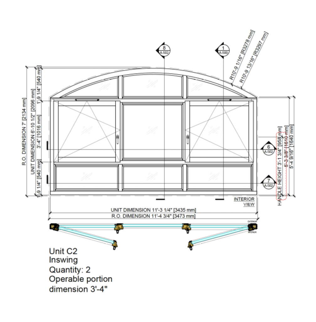 Wood-aluminum Window Drawing