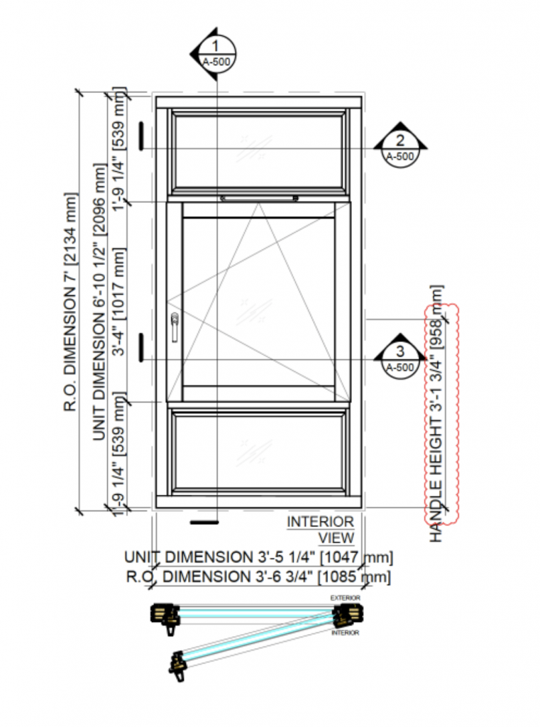 Wood-aluminum Window Drawing