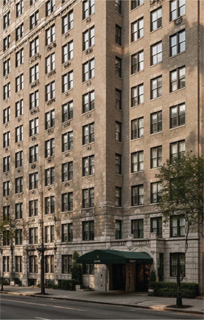 Pre-war co-op or apartment building